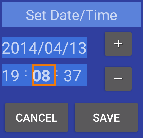 Date/time dialog